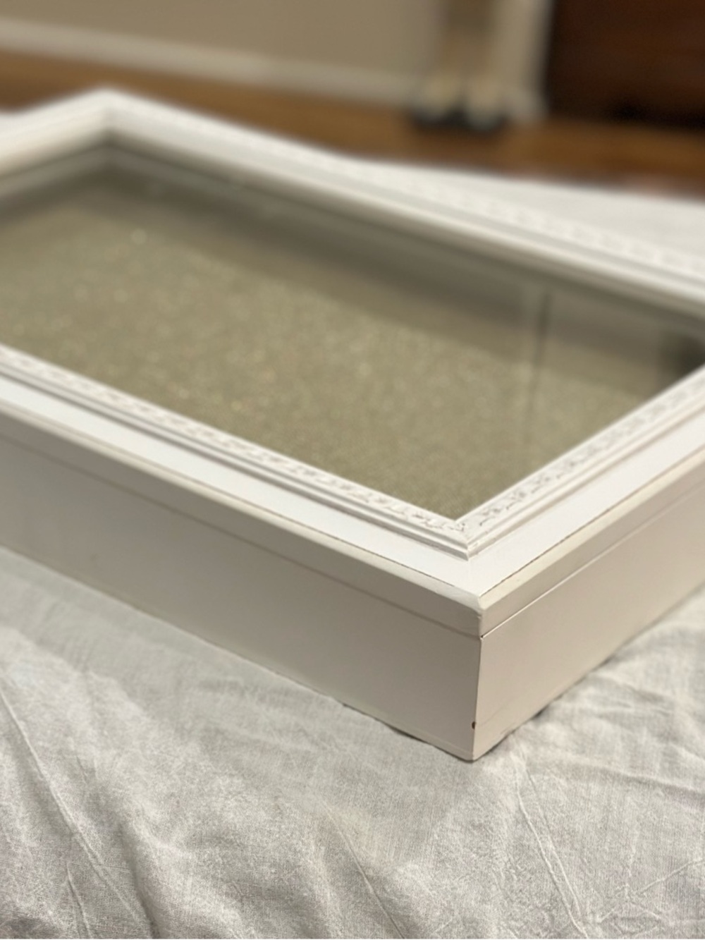 Nicole Miller White Display Shadow Box Frame